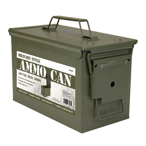 metal ammo box small|harbor freight 50 cal ammo can.